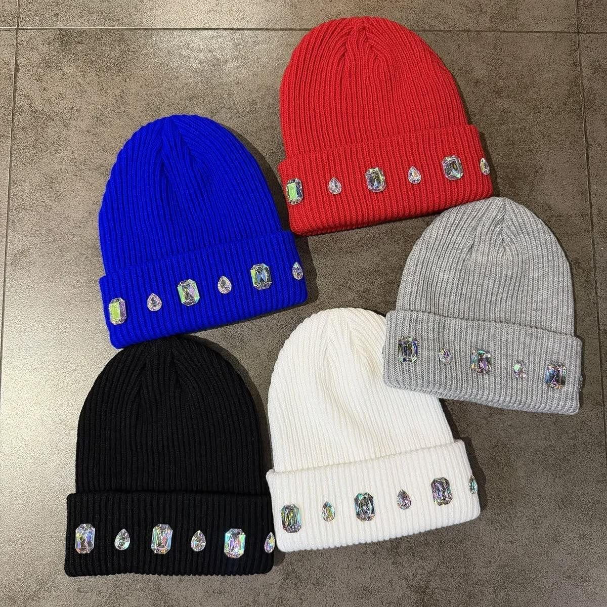 Crystal Cuff Beanies