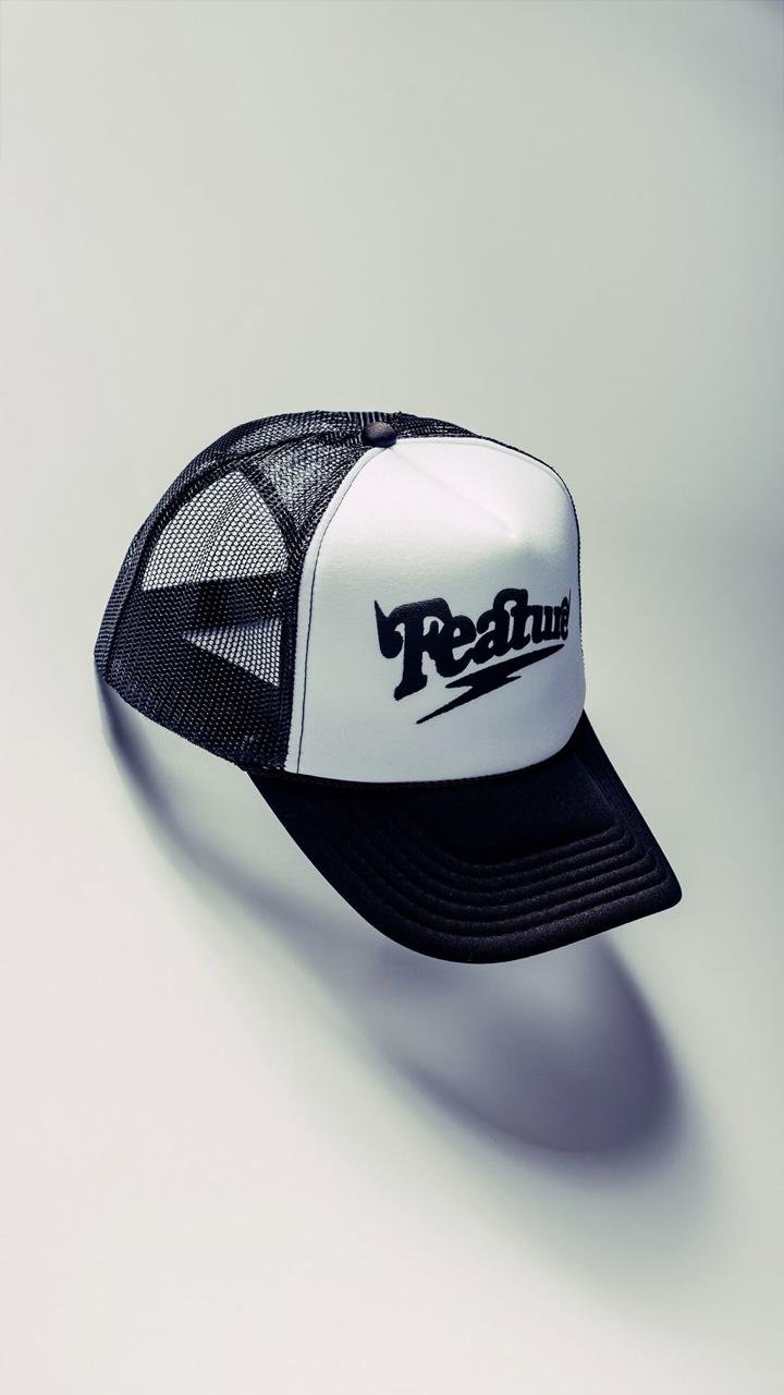 Foam Trucker Cap (Black/White)